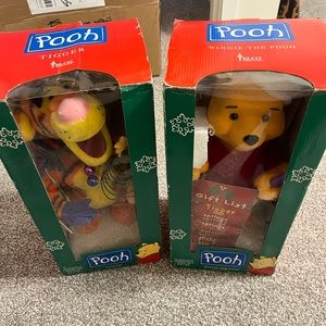 Winnie the Pooh and Tiger Telco Christmas Animatronic